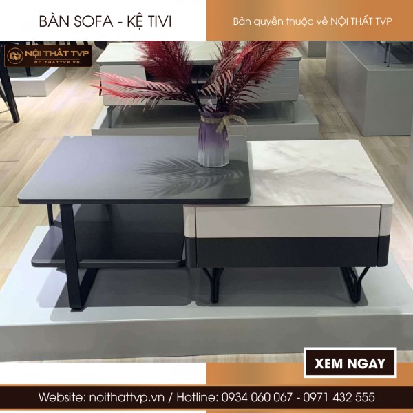 Bàn sofa đôi chữ nhật nhập khẩu TVP-Đ2021