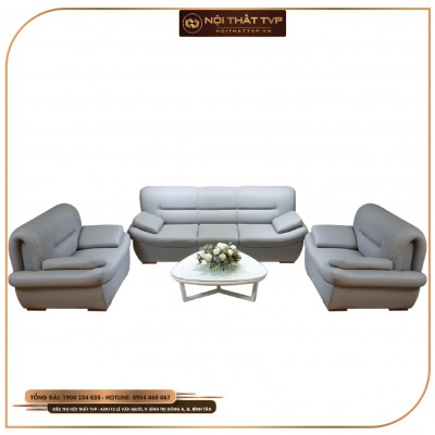 Sofa bộ William bọc da PU, khung gỗ tự nhiên cao cấp TVP-13