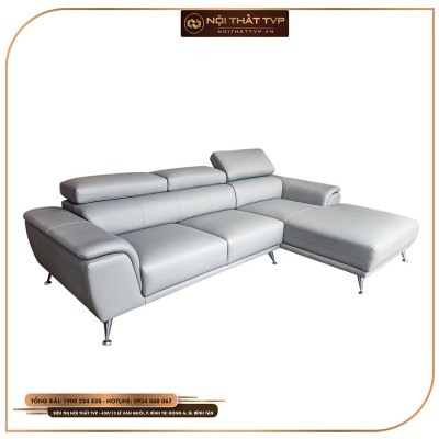 Sofa góc Sassari bọc da cao cấp, khung gỗ  TVP - G20